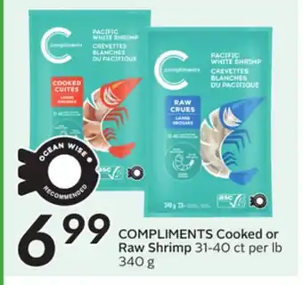Sobeys COMPLIMENTS Cooked or Raw Shrimp offer