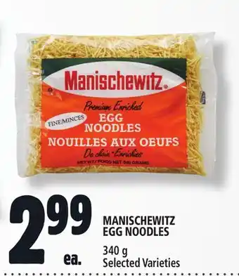 Metro MANISCHEWITZ EGG NOODLES offer