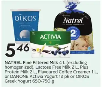 Sobeys NATREL Fine Filtered Milk offer