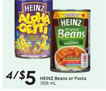 Sobeys HEINZ Beans or Pasta offer