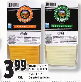 Metro NATURE'S BEST SLICED CHEESE offer