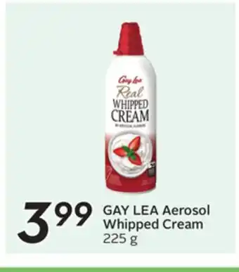 Sobeys GAY LEA Aerosol Whipped Cream offer