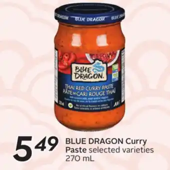 Sobeys BLUE DRAGON Curry Paste offer