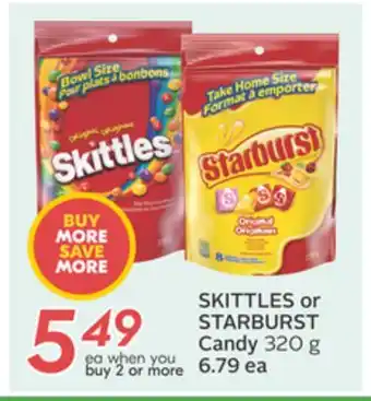 Sobeys SKITTLES or STARBURST Candy offer