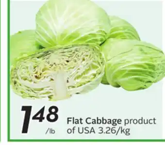 Sobeys Flat Cabbage offer