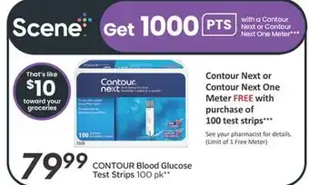 Sobeys CONTOUR Blood Glucose Test Strips offer