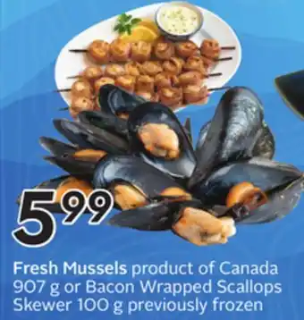 Sobeys Fresh Mussels offer