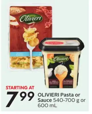 Sobeys OLIVIERI Pasta or Sauce offer