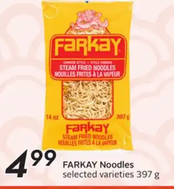 Sobeys FARKAY Noodles offer