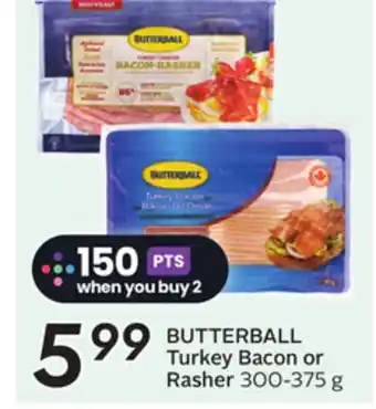 Sobeys BUTTERBALL Turkey Bacon or Rasher offer