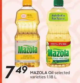 Sobeys MAZOLA Oil offer