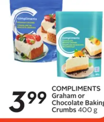 Sobeys COMPLIMENTS Graham or Chocolate Baking Crumbs offer