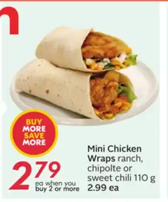 Sobeys Mini Chicken Wraps offer