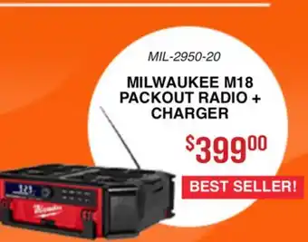 Atlas Tools & Machinery MILWAUKEE M18 PACKOUT RADIO + CHARGER offer