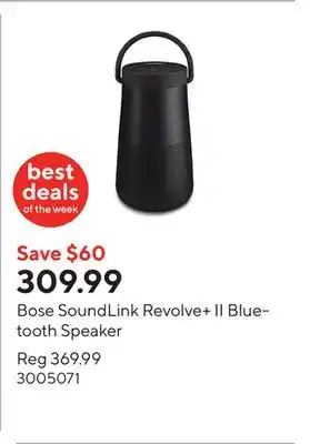 Staples Bose SoundLink Revolve+ II Bluetooth Speaker offer