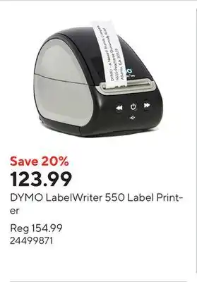 Staples DYMO LabelWriter 550 Label Printer offer