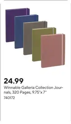 Staples Winnable Galleria Collection Journals, 320 Pages, 9.75x 7 offer