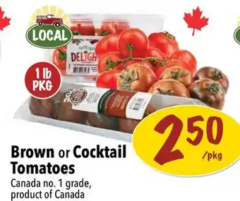 Farm Boy Brown or Cocktail Tomatoes Canada no. 1 grade, product of Canada offer