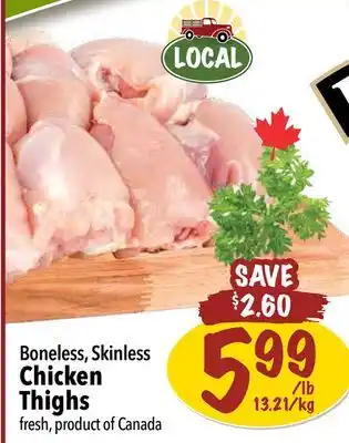 Farm Boy Boneless, Skinless Chicken Thighs offer
