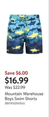 Walmart Mountain Warehouse Boys Swim Shorts offer