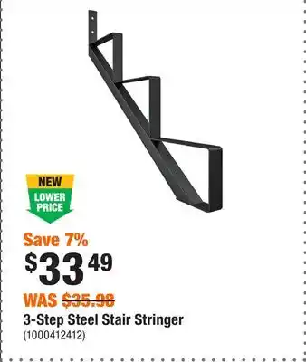Home Depot 3-Step Steel Stair Stringer offer