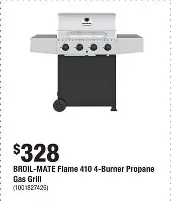 Home Depot BROIL-MATE Flame 410 4-Burner Propane Gas Grill offer