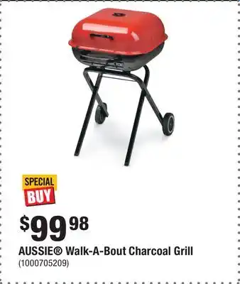 Home Depot AUSSIE Walk-A-Bout Charcoal Grill offer