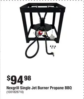 Home Depot Nexgrill Single Jet Burner Propane BBQ offer