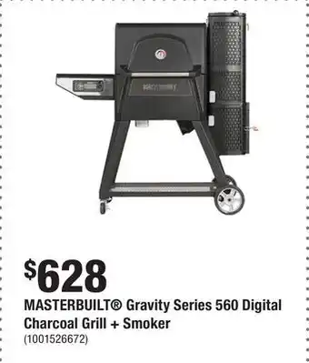Home Depot MASTERBUILT Gravity Series 560 Digital Charcoal Grill + Smoker offer