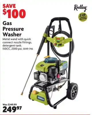 Home Hardware Gas Pressure Washer offer