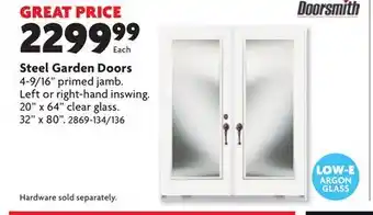 Home Hardware Steel Garden Doors offer