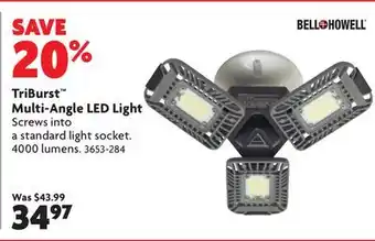 Home Hardware TriBurst Multi-Angle LED Light offer