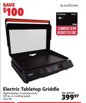 Home Hardware Electric Tabletop Griddle offer