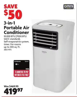 Home Hardware 3-in-1 Portable Air Conditioner offer