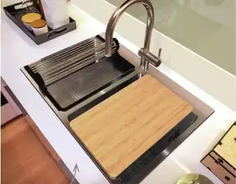 Home Hardware Double stainless Steel Sink Workstation offer