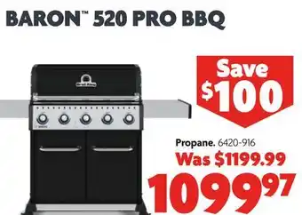 Home Hardware Baron 520 Pro Propane BBQ offer