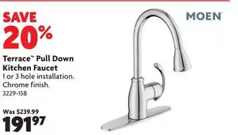 Home Hardware Terrace Pull Down Kitchen Faucet offer