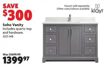 Home Hardware Soho Vanity offer