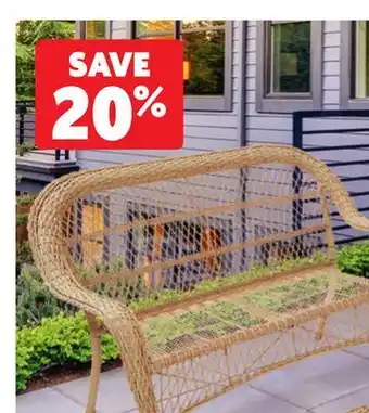 Home Hardware Savannah Wicker Love Seat - Brown offer