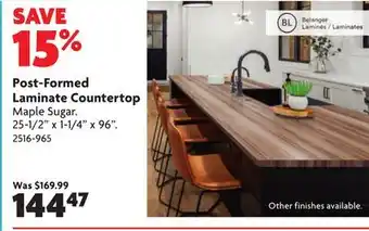 Home Hardware Post-Formed Laminate Countertop offer
