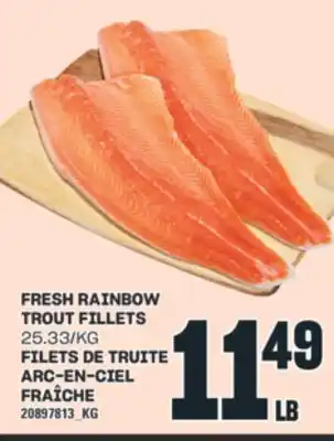Valu-mart FILETS DE TRUITE ARC-EN-CIEL FRAÎCHE offer