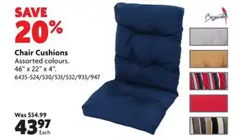 Home Hardware BOZANTO Chair Cushions offer