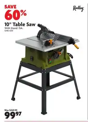 Home Hardware 10 Table Saw offer
