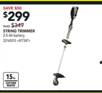 RONA EGO STRING TRIMMER offer