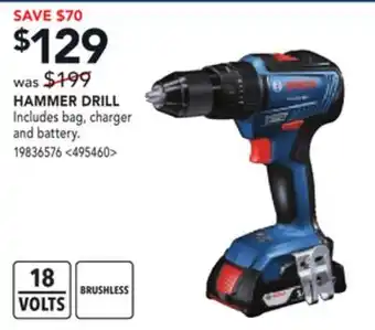 RONA BOSCH HAMMER DRILL offer