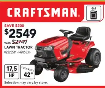 RONA LAWN TRACTOR offer