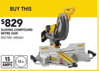 RONA DEWALT SLIDING COMPOUND MITRE SAW offer