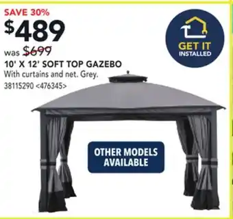 RONA 10' X 12' SOFT TOP GAZEBO offer