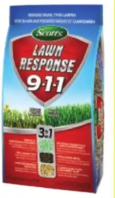 RONA SCOTTS LAWN RESPONSE 911 3-IN-1 GRASS SEED offer
