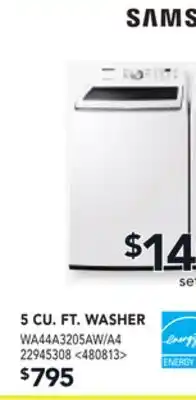 RONA SAMSUNG 5 CU. FT. WASHER offer
